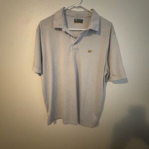 Lacoste Men's Striped Polo Shirt - White